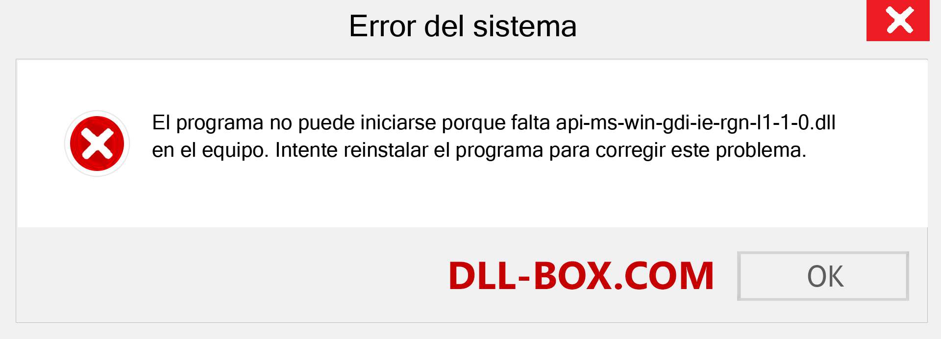 ¿Falta el archivo api-ms-win-gdi-ie-rgn-l1-1-0.dll ?. Descargar para Windows 7, 8, 10 - Corregir api-ms-win-gdi-ie-rgn-l1-1-0 dll Missing Error en Windows, fotos, imágenes